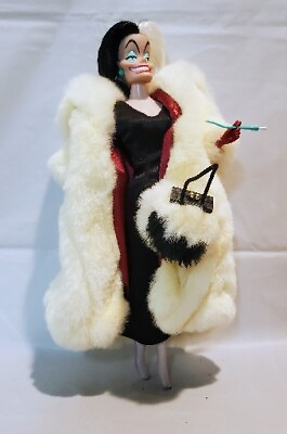#ad Disney Villains Cruella De Vil Doll Theme Park Exclusive 101 Dalmations Doll $29.99
