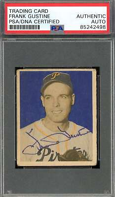 #ad Frank Gustine PSA DNA Signed 1949 Bowman Rookie Autograph $69.00