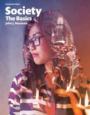 #ad Society: The Basics 14th Edition Macionis John J. paperback Acceptable $14.96