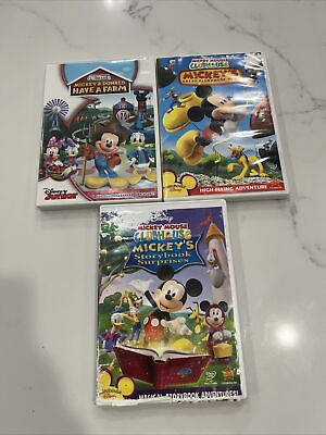 #ad Mickey Mouse Clubhouse DVD Lot; Clubhouse Hunt; Have A Farm; Storybook Surprise $19.99