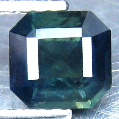 #ad 1.240Ctsamp; 6x6x4mm NATURAL UNHEATED PARTY SAPPHIRE NATURAL TEAL SAPPHIRE Ref VDO $220.00