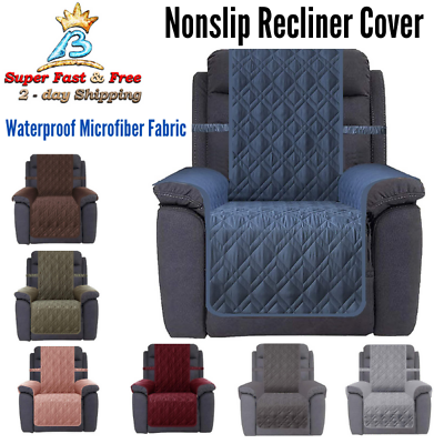 #ad Recliner Cover Chair Furniture Protector Nonslip Waterproof Pockets For Pet 23quot; $51.18