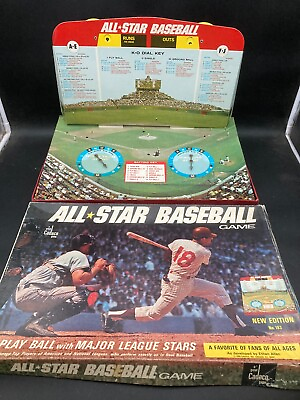 #ad All Star Baseball New Edition from Cadaco 1968 w Lots of Extra Player Discs $169.99