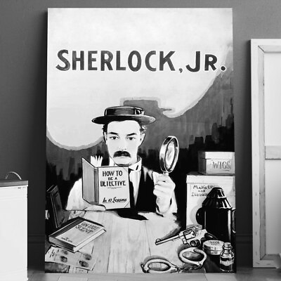 #ad Canvas Print: Sherlock Jr. Movie Poster Wall Art $19.95