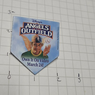 #ad Angels in The Outfield Disney Movie Video Pin Button Vintage 11.16.27 $9.36