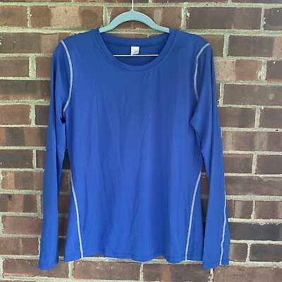 #ad Blue Long Sleeve Sport Tee Women’s US XL $15.95
