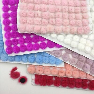 #ad 10Pcs Pompom Balls 3cm Hairy Pompoms Sewing Garment Decor Crafts Accessories $8.78