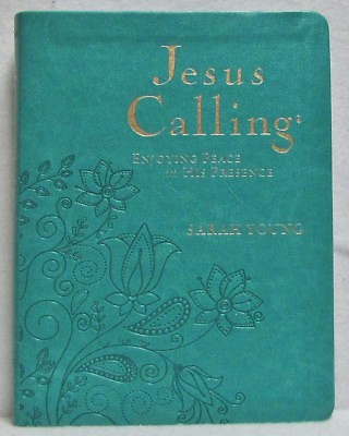 #ad NEW Jesus Calling Sarah Young Teal Leatherflex Devotional Large Print Deluxe $25.99