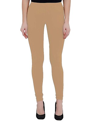 #ad Women#x27;s Cotton Leggings Soft Slim Fit Churidar Solid Regular Yoga Casual Wear $17.39