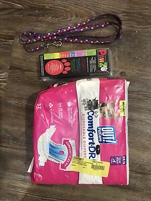 #ad Misc. Dog Lot Diapers Rain Booties amp; Leash For Small Dog See Description $8.99