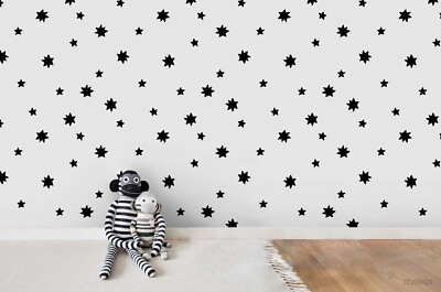 #ad 3D Star Pattern Wallpaper Wall Mural Removable Self adhesive Sticker 715 AU $349.99