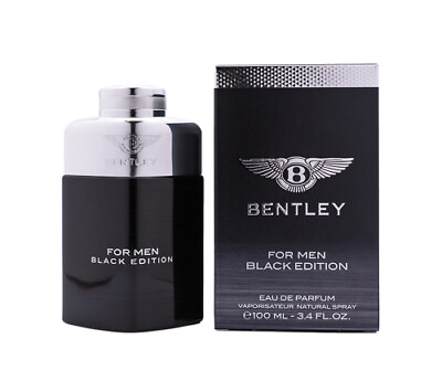#ad Bentley Black Edition 3.4 oz EDP Cologne for Men New In Box $29.31