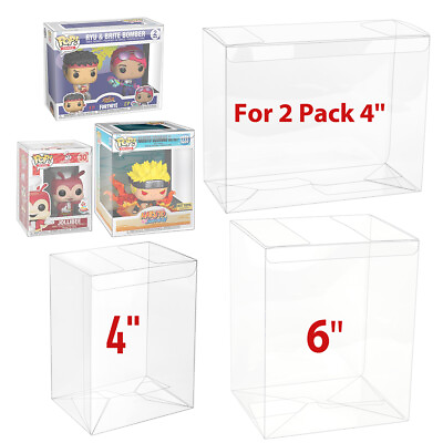 #ad Pop Protector Case For Funko Pop 2 Pack Boxes Vinyl Figures Collectibles $53.19