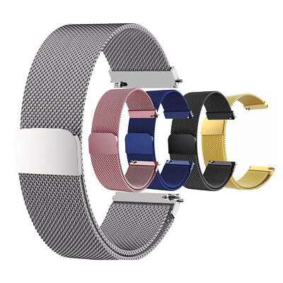 #ad Samsung Galaxy Watch 6 5 4 40 44mm Classic 42 46mm Milanese Loop Band Strap 20mm $6.50