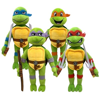 #ad Teenage Mutant Ninja Turtles Plush 11quot; Soft Dolls Toy Kids Gift 3 Official NEW GBP 18.99