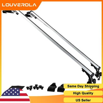 #ad 2PCS Roof Rack Crossbar Luggage Carrier Set 122cm 48quot; For Car Truck Universal $78.38