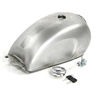 #ad 9L 2.4 Gallon Universal Custom Motorcycle Cafe Racer Gas Fuel Tank Unpainted $55.80