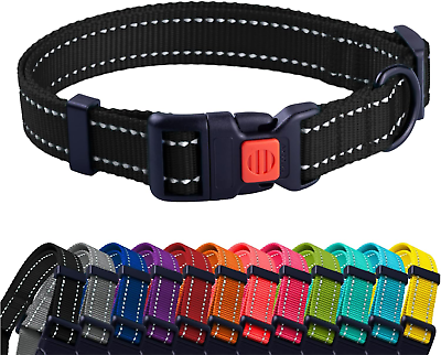 #ad Reflective Dog Collar for a Small Medium Large Dog or Puppy with a Quick Relea $18.26
