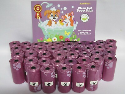 Biodegradable Dog Poop Bags 880 Bags 12 Microns Thick Strong Easy Tear Off Rolls $4.97