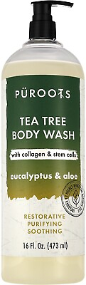 #ad All Natural Tea Tree Eucalyptus and Aloe Body Wash Pack of 2 $18.95