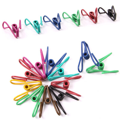 #ad 10 Pcs Colorful Drying Peg Colorful Clothespin Laundry Peg Laundry Hanging Pin $9.75