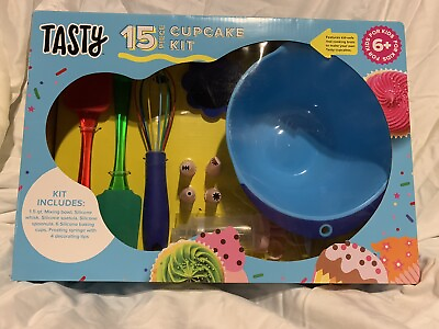 #ad BRAND NEW: 15 Piece Cupcake Kit Kid Safe Tools for Baking amp; Decorating $14.99