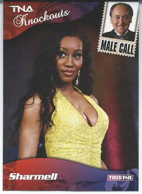 #ad 2009 Tristar TNA KNOCKOUTS Wrestling SHARMELL Male Call MIKE TENAY $1.99