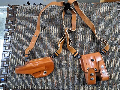 #ad Galco Miami Classic Shoulder Holster System Tan Compatible with Glock 20 $161.46