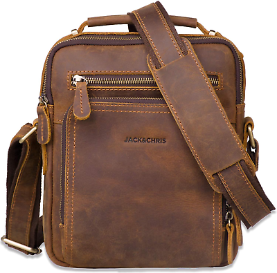 #ad Crossbody Shoulder Bag Leather Messenger For Men For Work Business Medium $90.89
