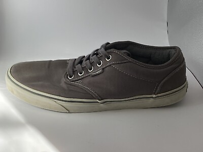 #ad VANS Mens Size 11 Gray Vans Canvas Sneakers Shoes Off the Wall Classic Low Top $24.98