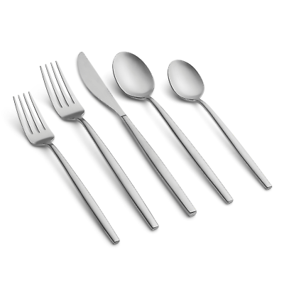 #ad Stainless Steel 20 Piece Flatware Set Service for 4 Dishwasher Safe $32.64