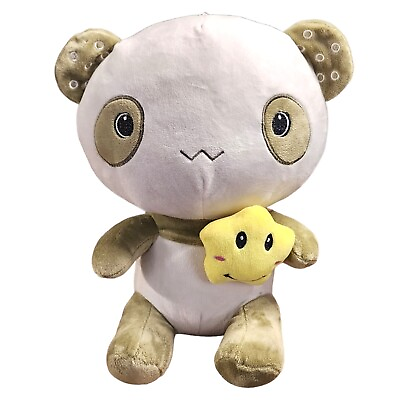 #ad Rare Brown Big Head Baby Panda Holding Star Plush Stuffed Animal Soft Japan $49.99