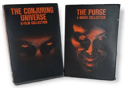 The Purge amp; The Conjuring Universe DVD Movie Complete Collection Orange Covers $29.99