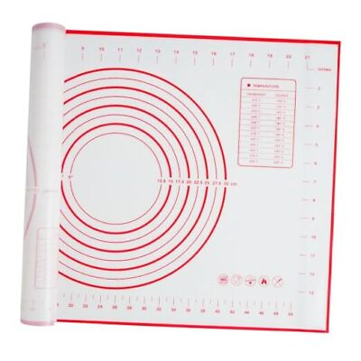 #ad Large Silicone Baking Mat Pastry Mat Baking Mats Silicone for 16quot; x 24quot; Red $12.72