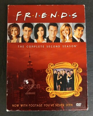 #ad 2002 FRIENDS THE COMPLETE SEASON 2 DVD SET 4 COMPLETE FREE Samp;H CD DVD $9.99