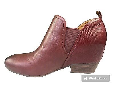 #ad Naya Felix Women#x27;s Leather Pull On Ankle Booties Boots Size 9 M Color Cordovan $12.00