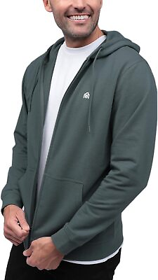 #ad INTO THE AM Premium Zip Up Hoodies for Men S 4XL Casual Lightweight Fitted Ful $136.15