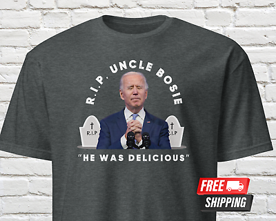 #ad Funny Joe Biden Uncle Bosie Shirt Cannibals Ate My Uncle Trump 2024 Unisex NEW $19.99