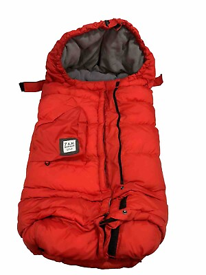 #ad 7AM Enfant Blanket 212 Evolution Extendable Footmuff Red W Gray Fleece B212E $29.99