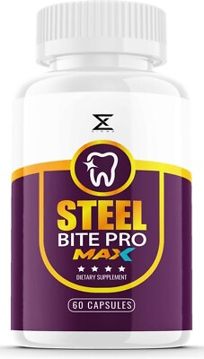 #ad Steel Bite Pro Teeth Supplement for Teeth and Gum Repair Dental 60 Capsules $22.99