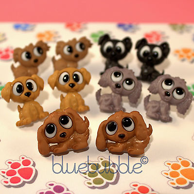 #ad FUNKY WIDE EYED PUPPY DOG EARRINGS COOL ANIMAL KITSCH FUN PET VTG NOVELTY GIFT GBP 7.50