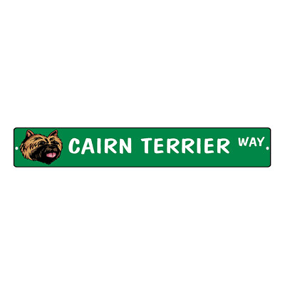 #ad Aluminum Weatherproof Road Street Signs Cairn Terrier Dog Way Home Decor Wall $17.99
