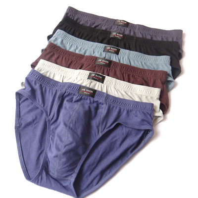 #ad Men 100% Cotton Soft Breathable Underwear Panties Briefs Boxer plus size M 4XL $3.33