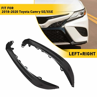 #ad Front Bumper Grille Set For Trim Molding 2018 2019 2020 Toyota Camry SE XSE EAH $16.62