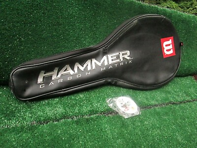 #ad Tennis Wilson Hammer Carbon Matrix Tennis Racquet Cover Very Good Few Light Spot $17.95