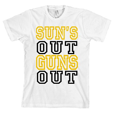 #ad Suns Out Guns Out Bella Canvas T Shirt Lifting Gym Tee QUALITY amp; SOFT NEW $19.95