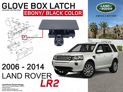 #ad LAND ROVER GLOVE BOX LATCH FREELANDER 2 LR2 EBONY BLACK LR007072 OEM $42.09