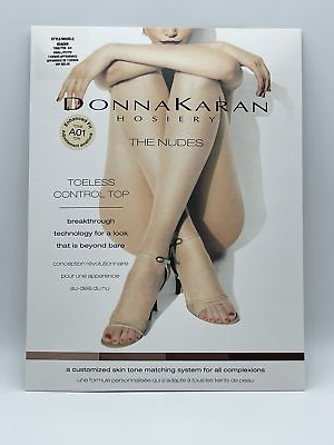 #ad Donna Karan Hosiery Small A01 K0A069 Toeless Control Top $14.85