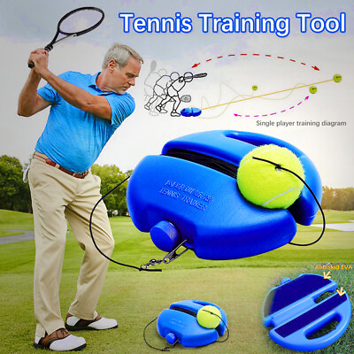 #ad Tennis Training Tool Exercise Tennis Ball Sport Self study Ball Tennis Trai dx $12.27