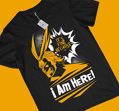 #ad All Might I Am Here Boku No Hero Unisex Shirt for Anime and Manga Lovers $25.90